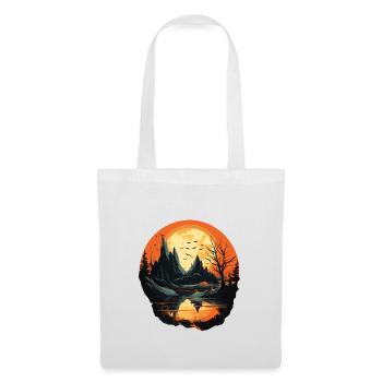 Paysage - Sac en tissu - blanc - Devant