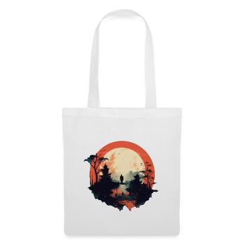 Paysage - Sac en tissu - blanc - Devant