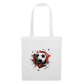 Fußball Ball - Stoffbeutel - Weiß - Vorne