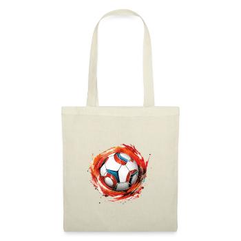 Fußball Ball - Stoffbeutel - Natur - Vorne