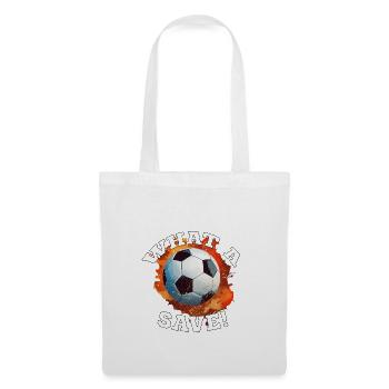 Fußball ball - What a Save! - Stoffbeutel - Weiß - Vorne