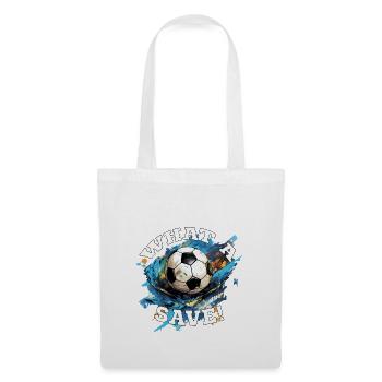 Balle de football - Quelle sauvegarde! - Sac en tissu - blanc - Devant