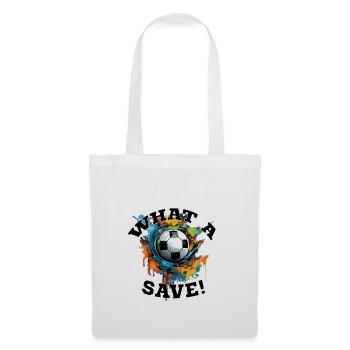 Ballon de football - Quelle économie ! - Sac en tissu - blanc - Devant
