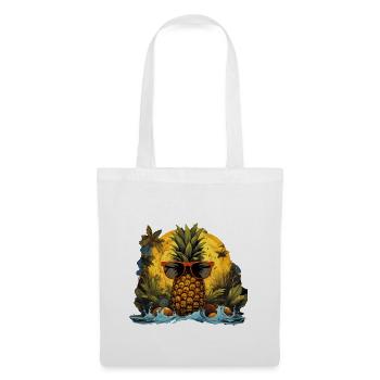 Ananas - Stoffbeutel - Weiß - Vorne