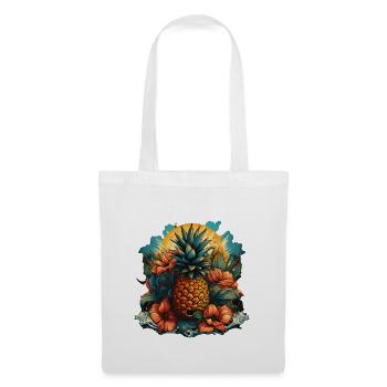 Ananas - Stoffbeutel - Weiß - Vorne