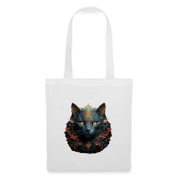 Katze - Stoffbeutel - Weiß - Vorne