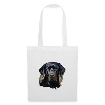 Hund - Stoffbeutel - Weiß - Vorne