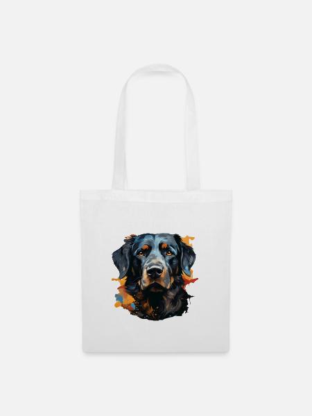 Hund - Stoffbeutel - Weiß