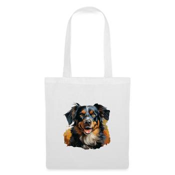 Hund - Stoffbeutel - Weiß - Vorne