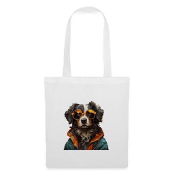 Hund - Stoffbeutel - Weiß - Vorne