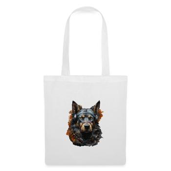 Hund - Stoffbeutel - Weiß - Vorne
