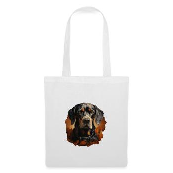 Hund - Stoffbeutel - Weiß - Vorne