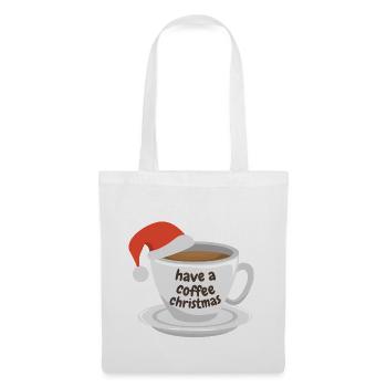 Trinken Sie einen Kaffee zu Weihnachten - Stoffbeutel - Weiß - Vorne