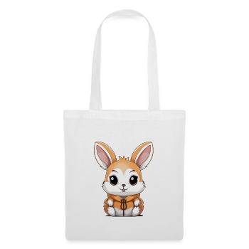 Lapin - Style Kawaii - Sac en tissu - blanc - Devant