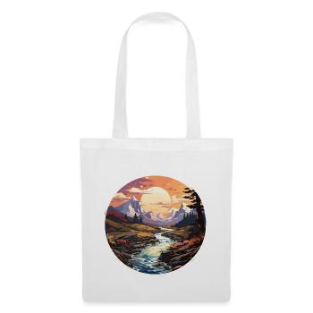Landscape - Illustration - Tote Bag - white - Front