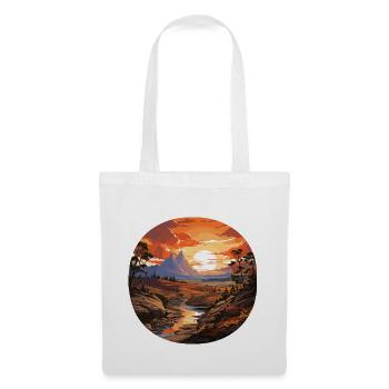 Landscape - Illustration - Tote Bag - white - Front