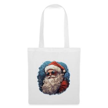 Weihnachtsmann - Illustration - Stoffbeutel - Weiß - Vorne
