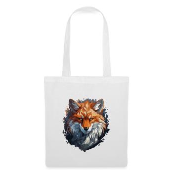 Fuchs - Illustration - Stoffbeutel - Weiß - Vorne