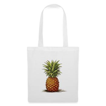 Ananas - Illustration - Stoffbeutel - Weiß - Vorne