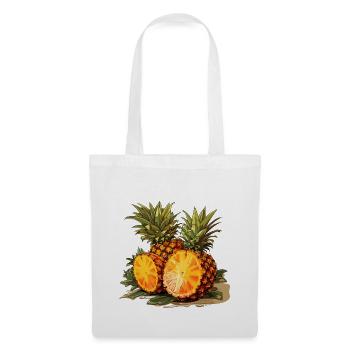 Ananas - Illustration - Stoffbeutel - Weiß - Vorne