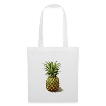 Ananas - Illustration - Stoffbeutel - Weiß - Vorne