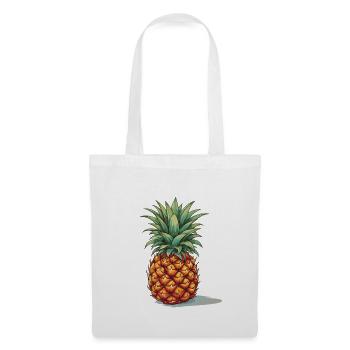 Ananas - Illustration - Stoffbeutel - Weiß - Vorne