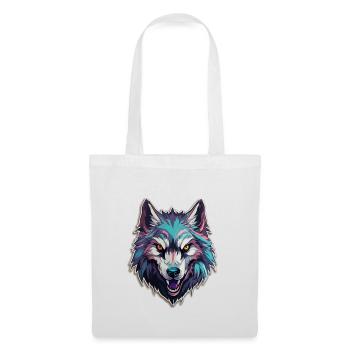 Wolf - Illustration - Stoffbeutel - Weiß - Vorne