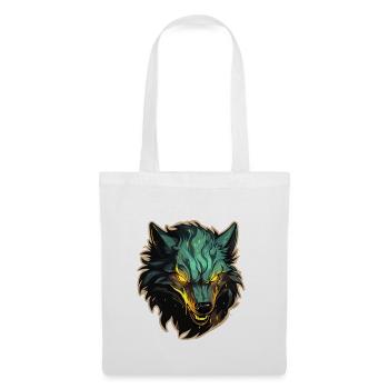 Wolf - Illustration - Stoffbeutel - Weiß - Vorne