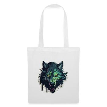 Wolf - Illustration - Stoffbeutel - Weiß - Vorne