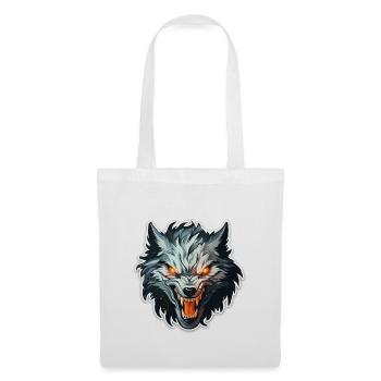 Wolf - Illustration - Stoffbeutel - Weiß - Vorne