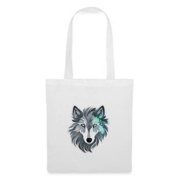 Wolf - Illustration - Stoffbeutel - Weiß - Vorne