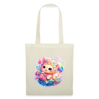 Chat - illustration - Sac en tissu - nature - Devant