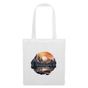 Paysage - Illustration - Sac en tissu - blanc - Devant