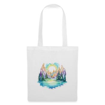 Paysage - Illustration - Sac en tissu - blanc - Devant