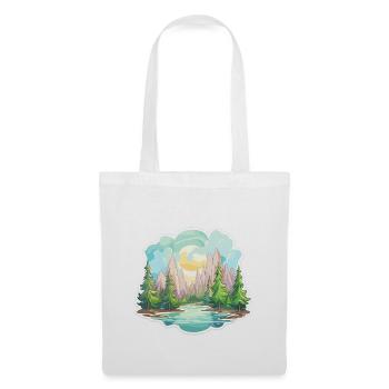 Landscape - Illustration - Tote Bag - white - Front