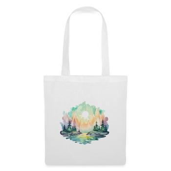 Paysage - Illustration - Sac en tissu - blanc - Devant