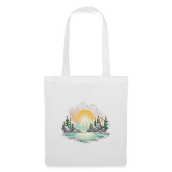 Paysage - Illustration - Sac en tissu - blanc - Devant