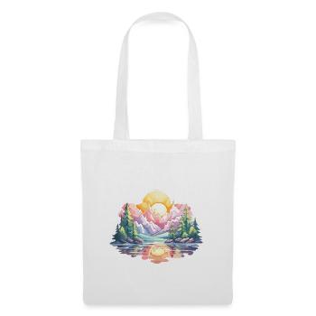 Paysage - Illustration - Sac en tissu - blanc - Devant