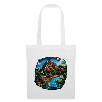 Landscape - Illustration - Tote Bag - white - Front