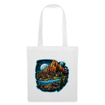 Paysage - Illustration - Sac en tissu - blanc - Devant