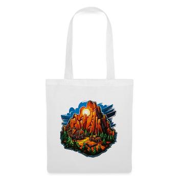 Landscape - Illustration - Tote Bag - white - Front