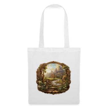 Paysage - Illustration - Sac en tissu - blanc - Devant