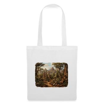 Paysage - Illustration - Sac en tissu - blanc - Devant