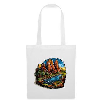 Landscape - Illustration - Tote Bag - white - Front
