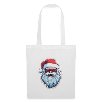 Weihnachtsmann - Illustration - Stoffbeutel - Weiß - Vorne