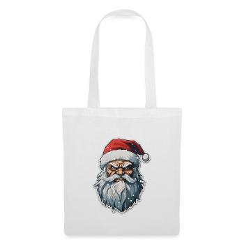 Weihnachtsmann - Illustration - Stoffbeutel - Weiß - Vorne