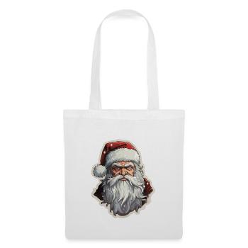 Weihnachtsmann - Illustration - Stoffbeutel - Weiß - Vorne