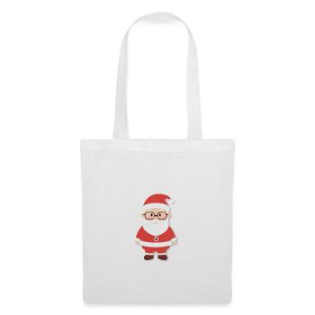 Weihnachtsmann - Illustration - Stoffbeutel - Weiß - Vorne