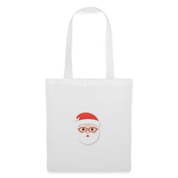 Weihnachtsmann - Illustration - Stoffbeutel - Weiß - Vorne