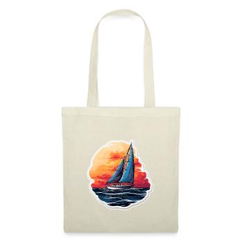 Voilier - illustration - Sac en tissu - nature - Devant